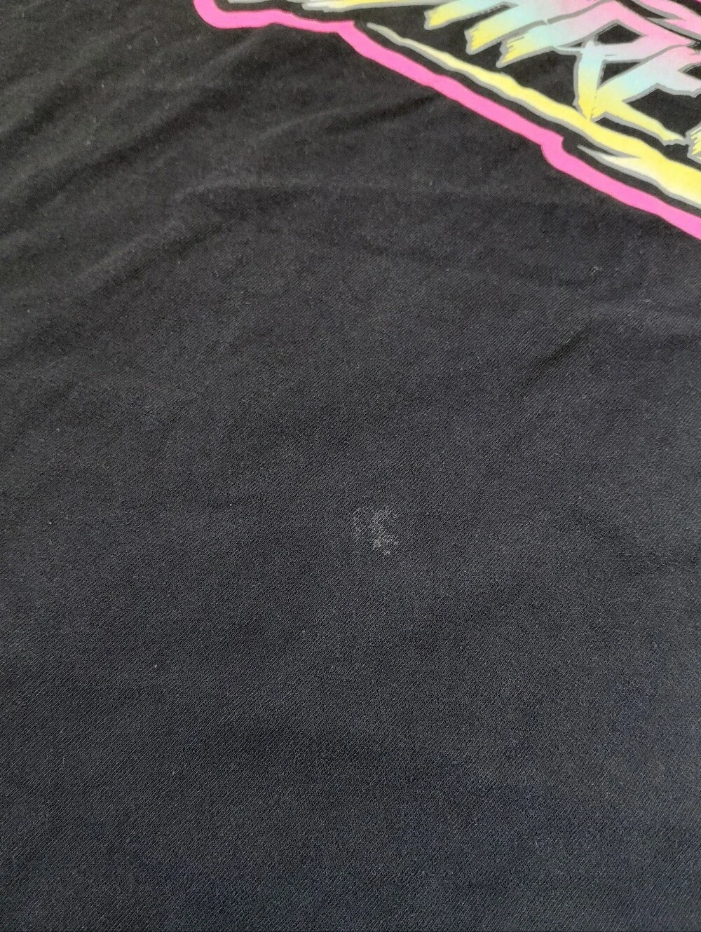 Shreddy Neon Graphics Surfing Skateboarding Skating Black Tank Top Sz XL